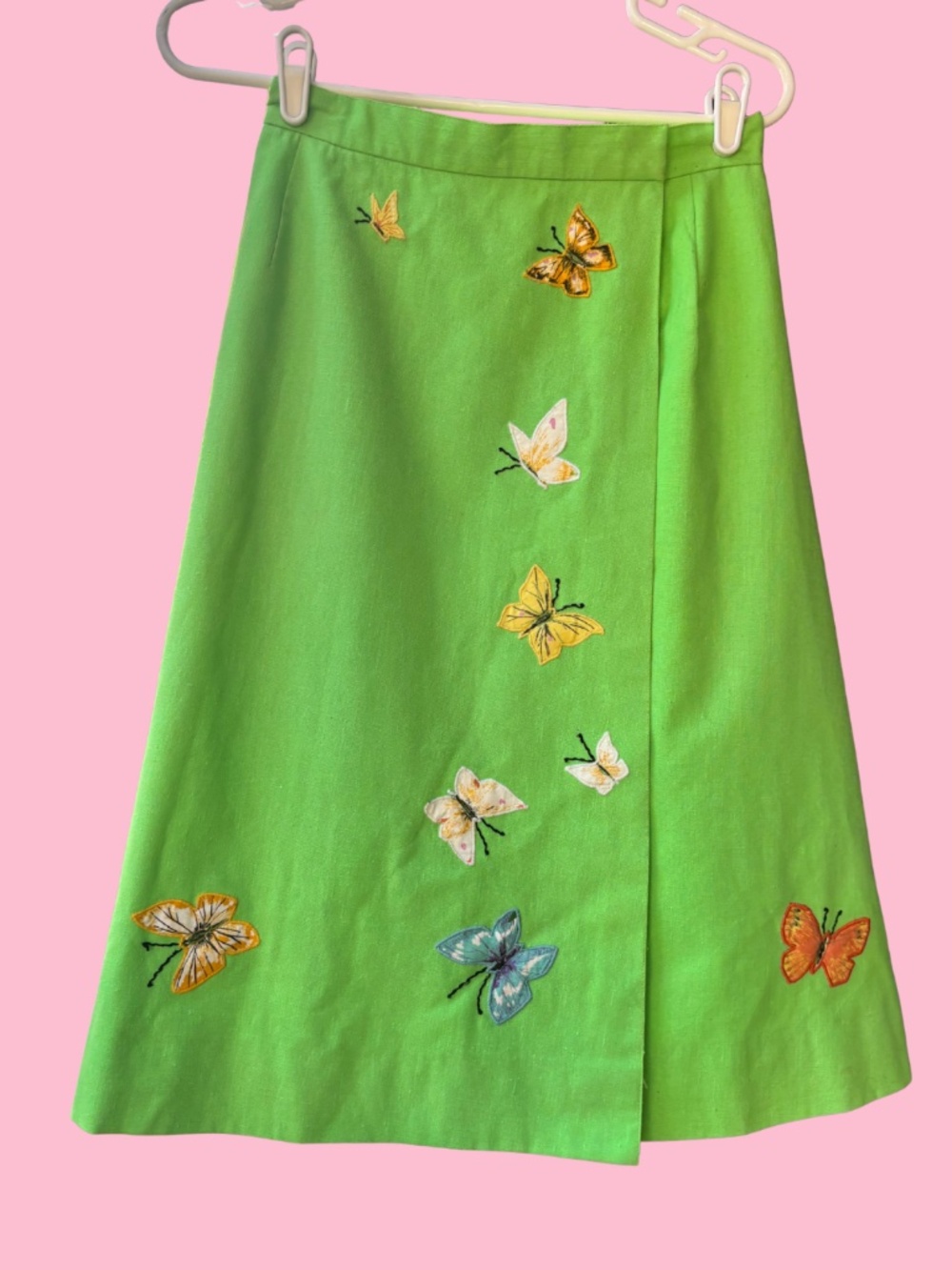 1970s skirt, Xsmall, Vibrant